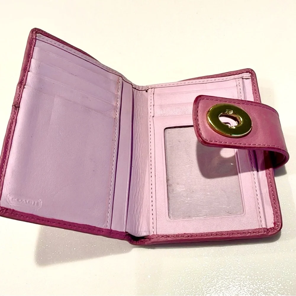 Pink coach wallet vintage ergo - Picture 6 of 10